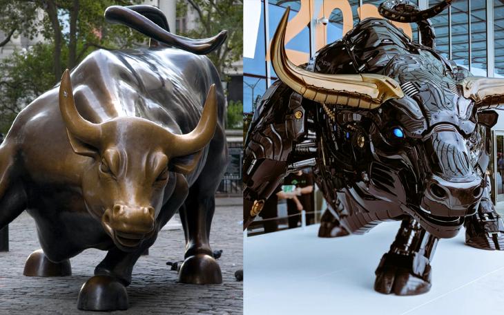 New York and Miami bull side by side
