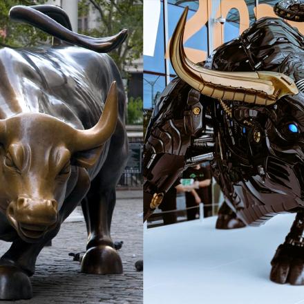 New York and Miami bull side by side